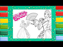 Cartoon coloring book | funny story: Coloring Page Barbie And The Three Musketeers Barbie Coloring Page Youtube
