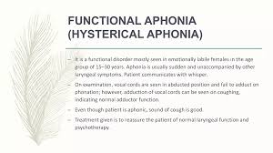 Image result for Functional Aphonia