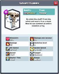 It's all about luck, maybe you get lucky and get it in a chest or maybe you can buy it … Idea Larry Summons An Entire Skeleton Army Clashroyale