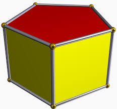 Draw an overlapping polygon, roughly the same size and shape. Pentagonal Prism Wikipedia