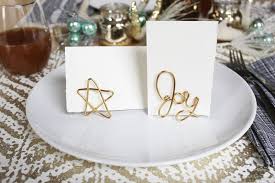 What you need to make an origami crane place card holder: Easy Wire Place Card Holder Diy A Beautiful Mess Wire Place Card Holders Place Card Holders Card Holder Diy