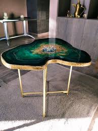 Green Emerald Geode Coffee Table Resin Coffee Table Epoxy Etsy In 2020 Emerald Green Bedrooms Coffee Table Green Chair Living Room