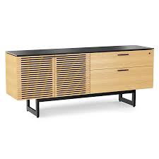 Our new credenzas fuse contemporary design with versatile functionality to create a striking storage solution for the modern workspace. Corridor Oak Modern Credenza By Bdi Eurway Furniture