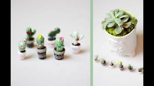 How to diy cute miniature cactus resin/polymer clay tutorial. Cactus Emoji Miniatures Diy Polymer Clay Tutorial World Emoji Day Youtube