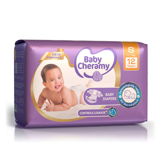 Baby Cheramy Diapers S 12s New