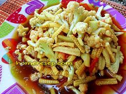 Tumpang central java fermented dish, soy food similar to gulai, but rotten tempeh is used as seasoning instead of turmeric. Resep Tumis Jagung Muda Kembang Kol Resep Masakan Rumahan Homemade
