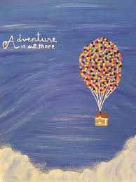 Up Disney Pixar Painting Up Movie Disney Movie Pixar Up Pixar Children S Art Movie Up Painting Disney Up Balloon Disney Canvas Art Disney Collage Disney Canvas