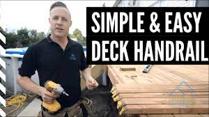 How To Build An Economical Deck Railing Out Of Wood Youtube In 2021 Deck Deck Railings Deck Handrail