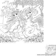 This collection includes mandalas, florals, and more. Coloring Page Of A Princess Running From The Castle With A Unicorn