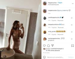 A irmã também está grávida pela primeira vez, neste momento. Irma De Carolina Patrocinio Mostra Barriguinha De Gravida