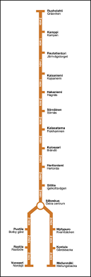 Geographische breite / geographische länge : Helsinki U Bahn Karte Finnland
