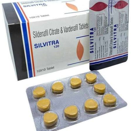 Silvitra 120 Sildenafil Vardenafil Tablets, Color : Yellow at Rs 125 in Chandigarh