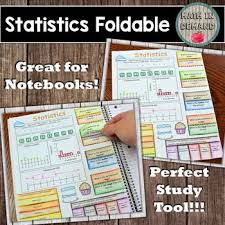 Included Is A Foldable On Statistics Mode Mean Median Range Minimum Maximum Upper Quartile And Lower Quartile Th Math Foldables Foldables Study Tools