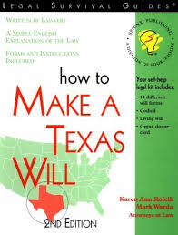 A living will is put into effect once a doctor certifies you are terminally ill, in a vegetative state, permanently unconscious or otherwise completely unable to make your own medical decisions. How To Make A Texas Will Self Help Law Kit With Forms Rolcik Karen Ann Warda Mark 9781570714177 Amazon Com Books