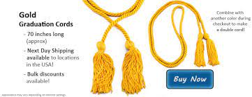 Buy now from a long established business you can trust. Gold Graduation Cords Honor Cords Of Gold In Three Varieties Of Color