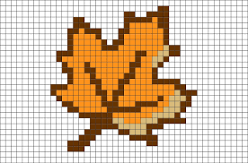 Autumn Leaf Pixel Art Pixel Art Pattern Pixel Art Pixel Art Templates