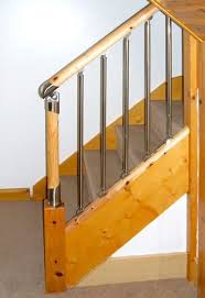 The styling of fusion is contemporary with a simple, minimalist look. Fusion Chrome Spindles With A Pine Handrail And Baserail Chrome Handrail Stairs