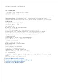 No Experience Data Entry Resume Templates At Allbusinesstemplates Com