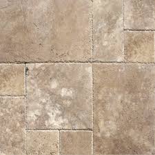 This 18 x 18 cascade white premium honed travertine tile is beige. Msi Mediterranean Walnut Pattern Honed Unfilled Chipped Travertine Floor And Wall Tile 5 Kits 80 Sq Ft Pallet Tan Home Depot