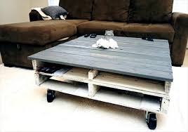 I made this table taller than a typical coffee table. Pallet Antique Pallet Coffee Table With Wheels Pallet Furniture Plans