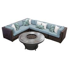 Maybe you would like to learn more about one of these? Tk Classics Venice 7 Piece Outdoor Sectional Set With Huntington Fire Pit Table Walmart Com Walmart Com