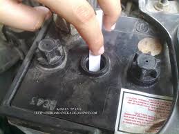 Tutup drain plug ( pastikan getah dalam keadaan baik ) 5. Cara Isi Air Bateri Kereta Myvi