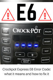 Crock pot, crock pot pork chops, slow cooker. Crockpot Express E6 Error Code What It Means And How To Fix It