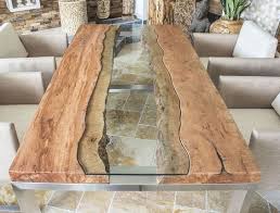 Der Tischonkel Designertisch Massivholztisch Mit Glas Und Edelstahl Massivholztisch Design Tisch Holzesstische