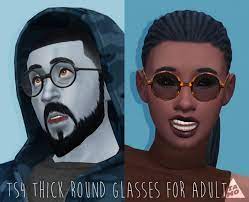 Shine forever glasses · 20. Update Thick Round Mock Mods Glasses At Tamo Sims 4 Updates