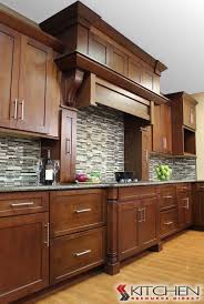 Masculine Style Kitchen With Linear Range Hood Cabinets Shown Are Titusville Rta S Shaker Style Kitchen Cabinets Kitchen Cabinet Styles Maple Kitchen Cabinets