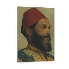 Amazon.com: Portrait of A Turkish Man by Edwin Lord Weeks Canvas Wall Art  Poster Decorative Bedroom Modern Home Print Picture Artworks Posters ...