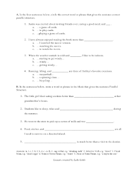 Using worksheets indicates facilitating pupils to be able to answer questions about topics they have learned. Parallelstructure Pdf