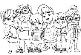 Maybe you would like to learn more about one of these? Alvin And The Chipmunks Coloring Pages Print In A4