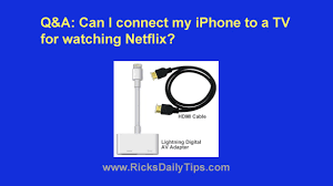 Open the chromecast app on your phone or tablet. Q A Can I Connect My Iphone To A Tv For Watching Netflix