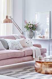 Blush Rose Sofa Feminine Living Room Living Room Designs Living Room Inspiration