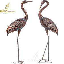 Doitool ceramic crane figurine crane garden statues miniature standing crane sculptures fairy garden decorations, bird art decor for centerpieces gifts bonsai table decor. Swan Crane Bird Sculptures Swan Crane Bird Statues Swan Crane Bird Figurines