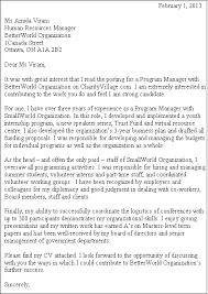 I understand the department of victim services is in need of a volunteer. Career Q A Demonstrating Best Fit In A Cover Letter Charityvillage