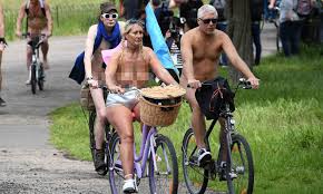 Organiser slams prying spectators after clip of naked bike ride is  uploaded to PORN site | Daily Mail Online