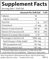 Carlson Cod Liver Oil With Low Vitamin A