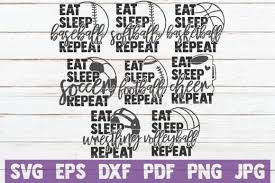 Download free and premium icons for web design, mobile application, and other graphic design work. Eat Sleep Sport Repeat Svg Bundle Graphic By Mintymarshmallows Creative Fabrica Svg Sports Eat Sleep