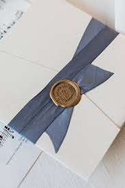 Wedding Invitation Monogram Custom Gold Wax Seal Wedding Invitation Ideas Monogram Wedding Invitations Letterpress Invitations Paperie