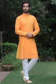 Printed Orange Kurta Set