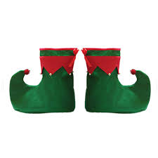 Clothing Shoes Accessories Christmas Elf Shoes Latex Boots Red Green Xmas Stripe Stockings Costume Party Accessories