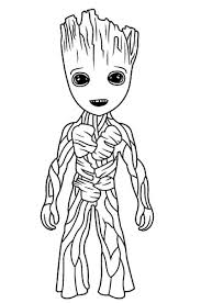 Taken from his family and molded, and after the years of abuse, rocket became a bounty hunter with his best friend, groot before finding a new family in the guardians of the galaxy. 65 Groot Coloring Pages Template Coloring Images Collection