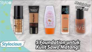 Ini beberapa rekomendasi foundation yang cocok untuk kulit kering. Rekomendasi Foundation Untuk Sawo Matang Makeup Murah Kulit Coklat Gelap Indonesia Youtube