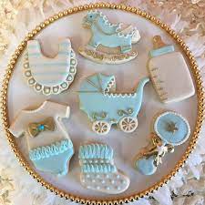 Blue And Gold Baby Shower Sugar Cookies By Sadiebabysweets Com Bakken