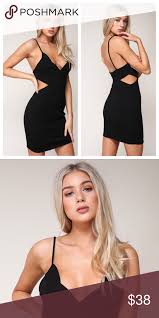 Little Black Dress Side Cutout Scalloped Fashion Usa Dresses Clothes Design