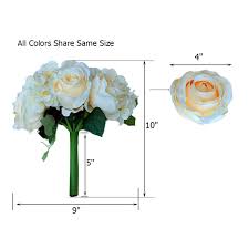There are 4460 hydrangea wedding bouquets for sale on etsy, and they cost $19.41 on average. 4 Silk Hydrangea Roses Bridal Bouquets Coral Leilaniwholesale
