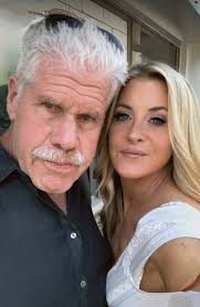 Recent selfie of Ron Perlman and his wife, Allison Dunbar, who played  Little Carmine's wife