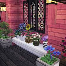 Aesthetic Minecraft Flower Shop Fairytale Cottagecore By Kelpie The Fox In 2021 Minecraft Flower Shop Minecraft Flower Minecraft Crafts